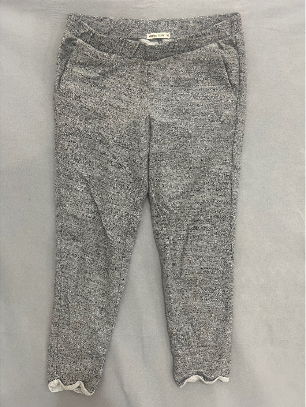 Marine Layer Women's Gray Knit Jogger Lounge Pants Size Medium